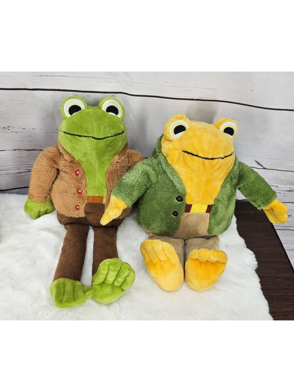 Kohls Frog And Toad Plush Stuffed Animals 16" Set Of 2 Soft Plush Toys